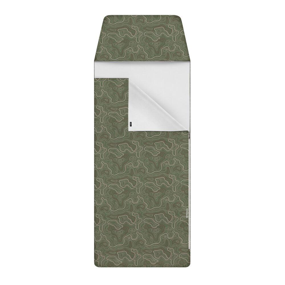 Men & Women Hiking Sleeping bag liner Night Peak Green Green