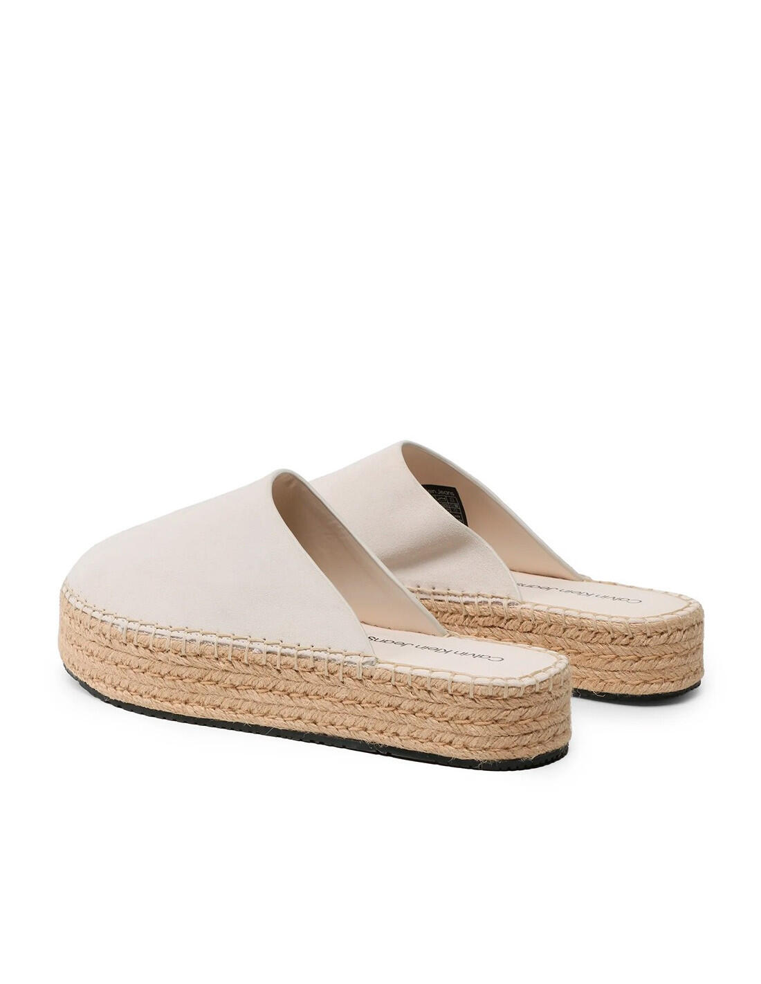 Alpargatas Calvin Klein en color YBH-Blanco 3/5