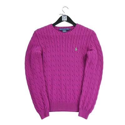 Seconda Mano - Maglione a maglia intrecciata rosa - Stato eccellente