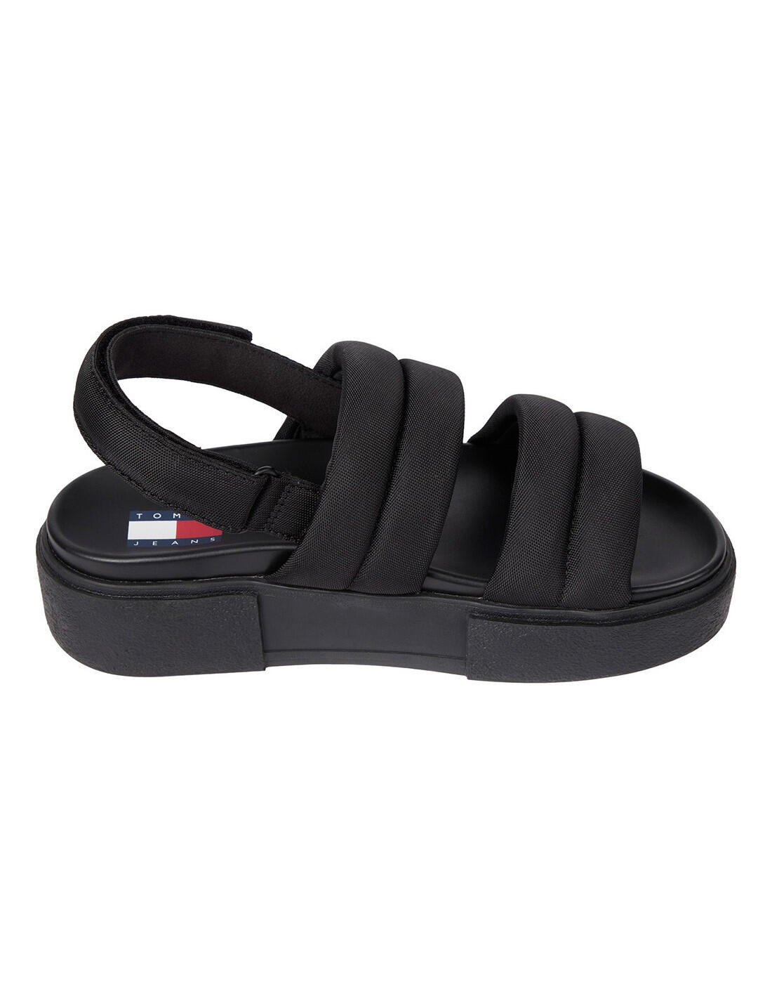 Sandalias planas Tommy Hilfiger en color BDS-Negro 3/5