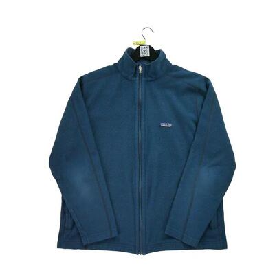 Seconda Mano - Giacca in pile blu navy da uomo - Stato buono
