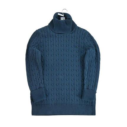 Reconditionné - Pull Femme en maille torsadée Marine - Excellent