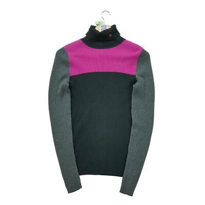 Tweedehands - dames zwarte coltrui - zeer goede staat