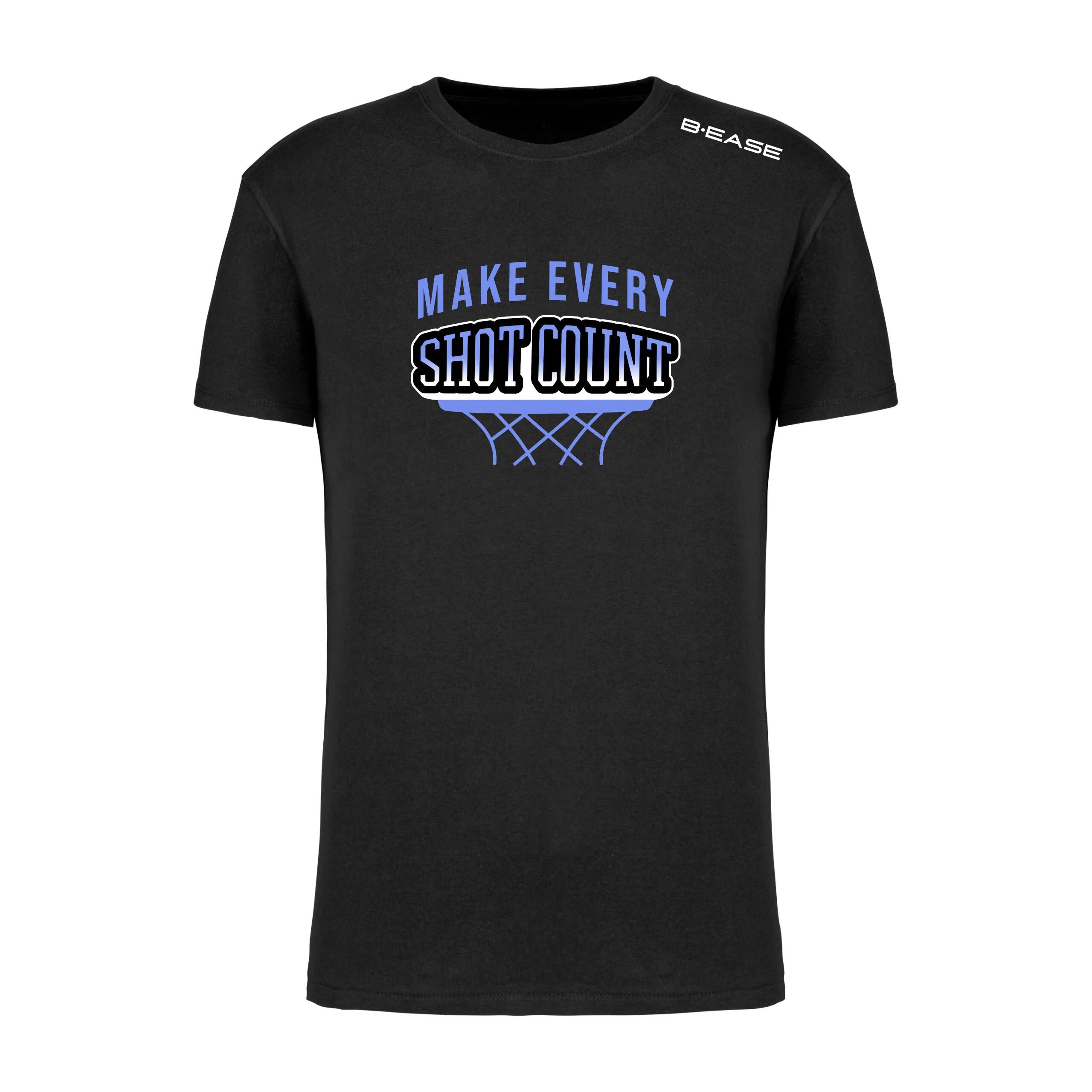 B-ease - T-shirt Basketball - Make Every Shot Count - T-shirt Manches Courtes - Noir - Decathlon