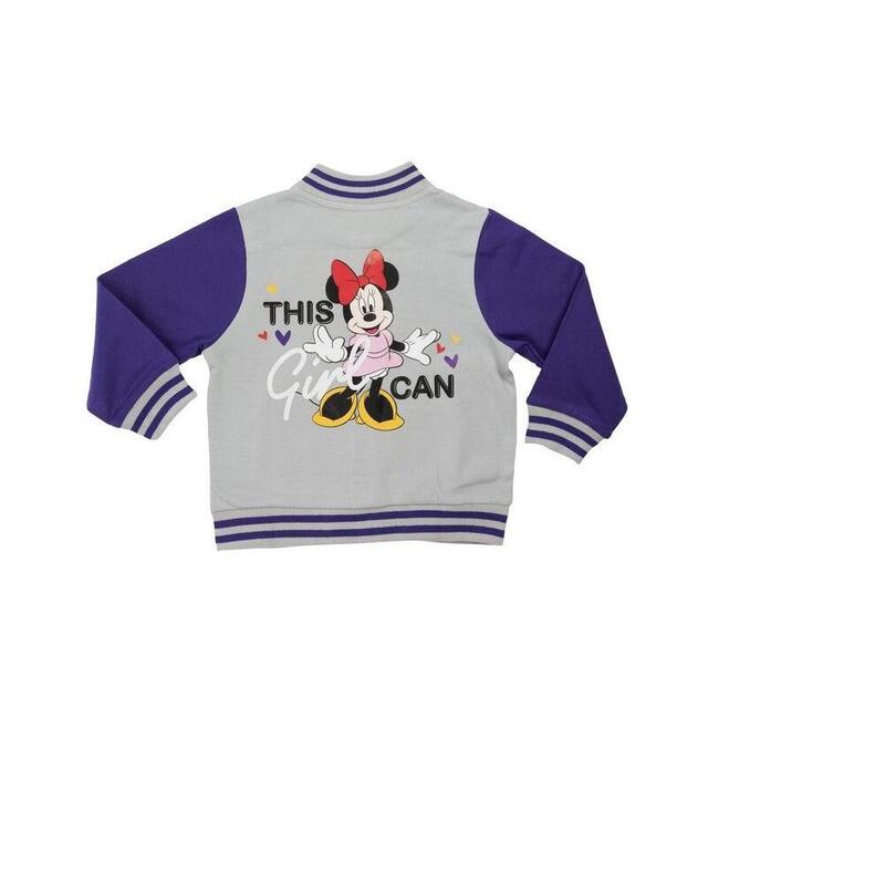 Jacheta tip colegiu pentru fetite, 100% bumbac, Minnie Mouse, Disney