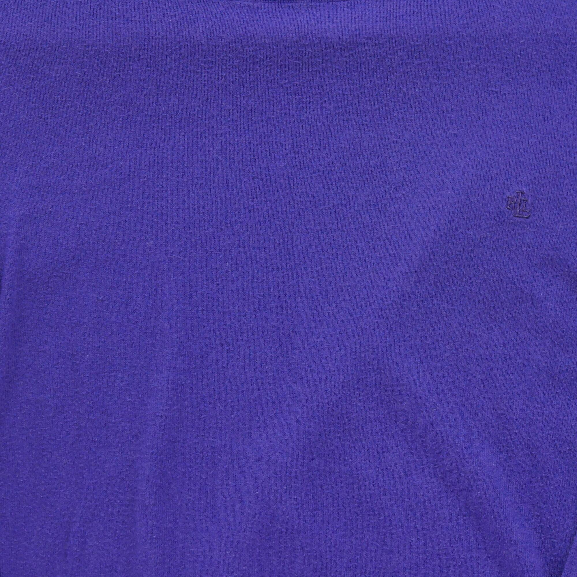 Segunda Vida - Suéter de gola alta roxo para mulheres - Como novo 3/7
