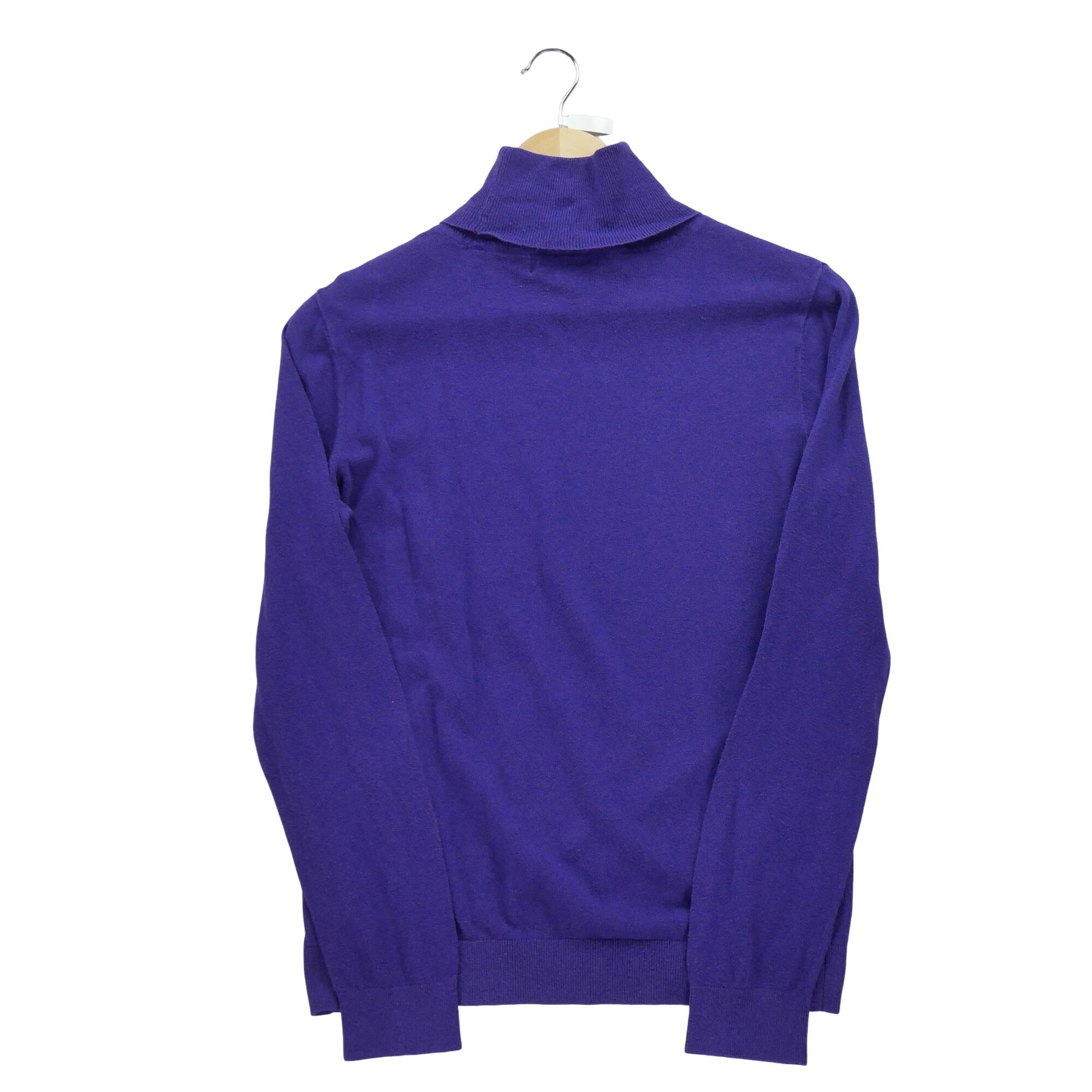 Segunda Vida - Suéter de gola alta roxo para mulheres - Como novo 2/7