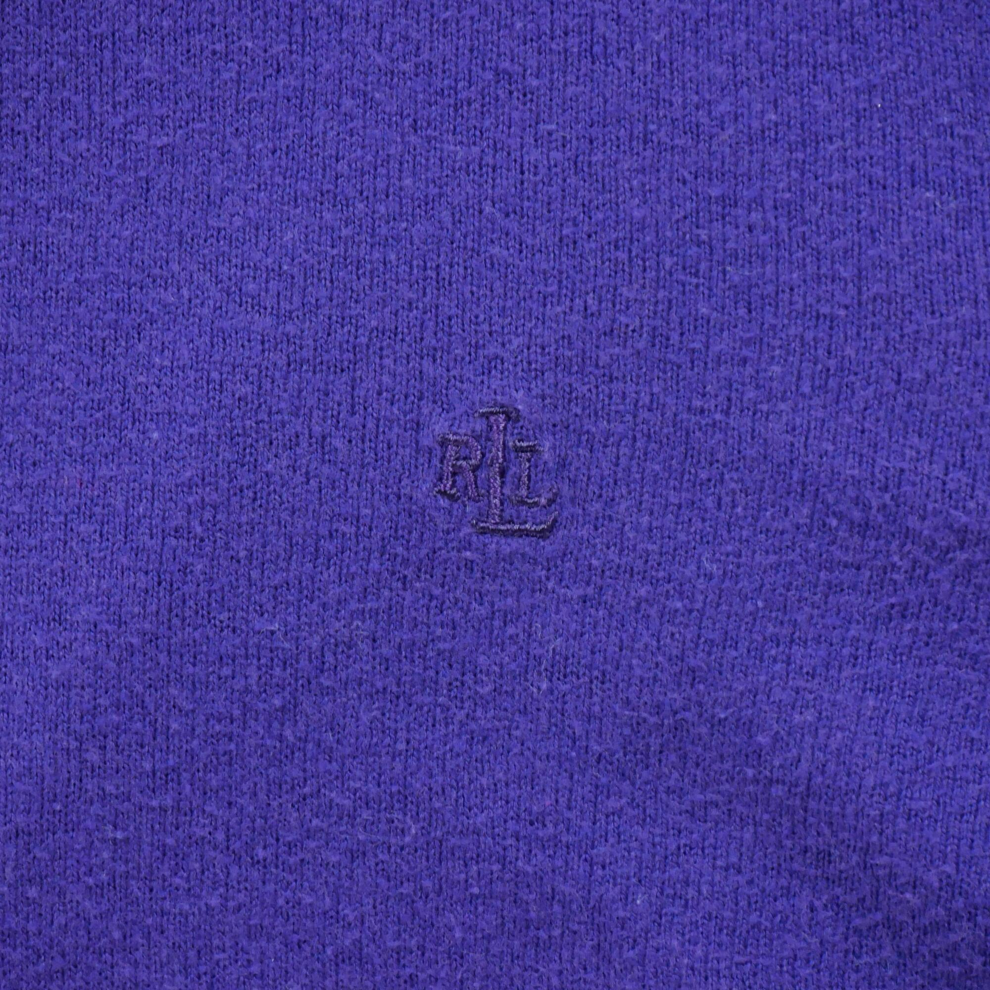 Segunda Vida - Suéter de gola alta roxo para mulheres - Como novo 4/7