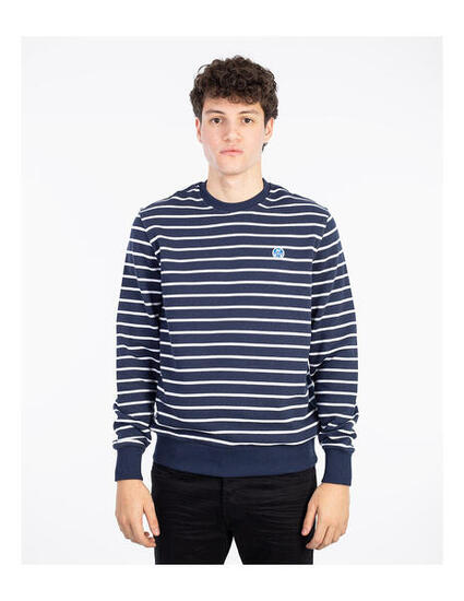Felpa girocollo NORTH SAILS con strisce - Felpa