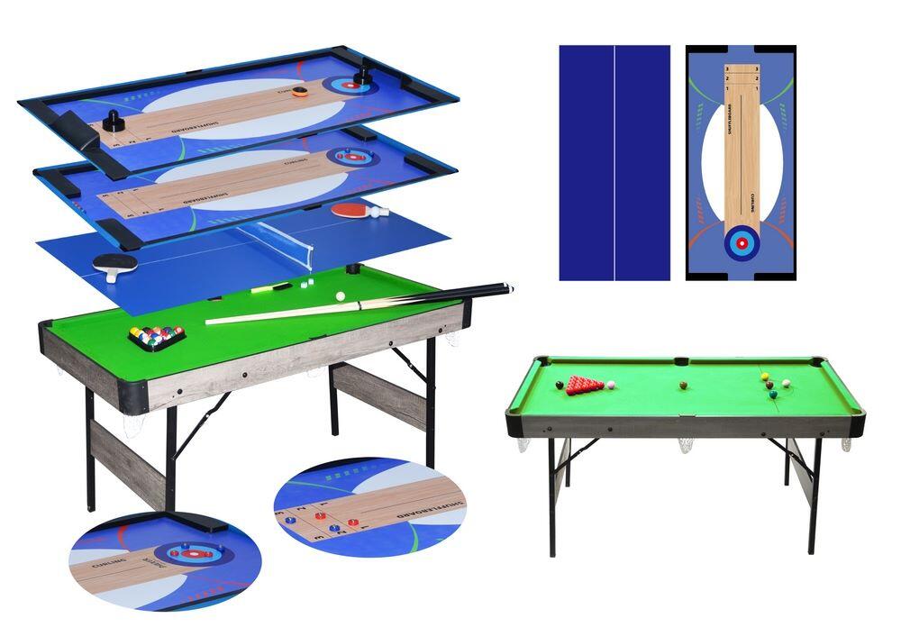 Masa de joc multifunctionala 6 in 1(biliard, air hockey, etc)