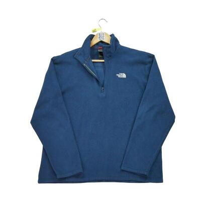 Tweedehands - heren polartec navy fleece pullover - goede staat