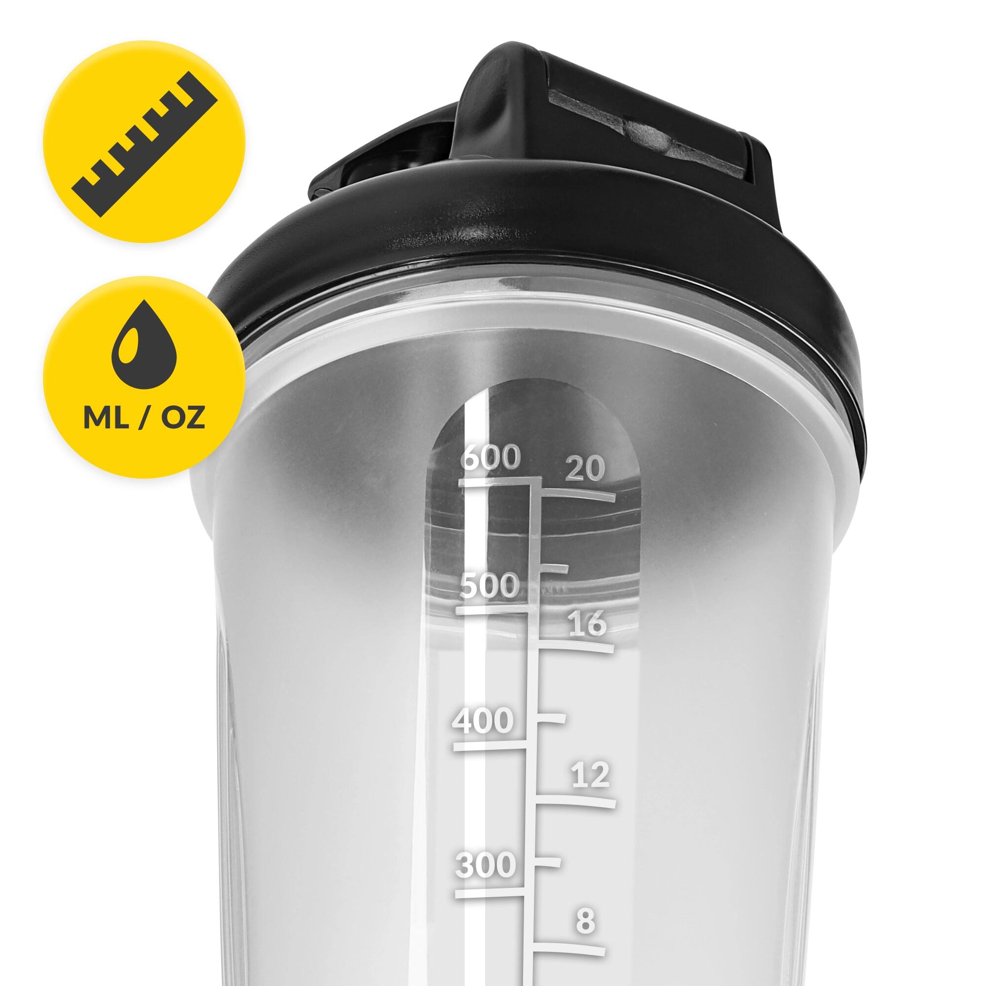 4FIZJO PRO-Sport-Shaker 650 ml – auslaufsicher mit Sieb 3/7