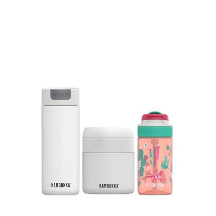 Kambukka Kubek termiczny + lunchbox + butelka na wodę Time For Lunch