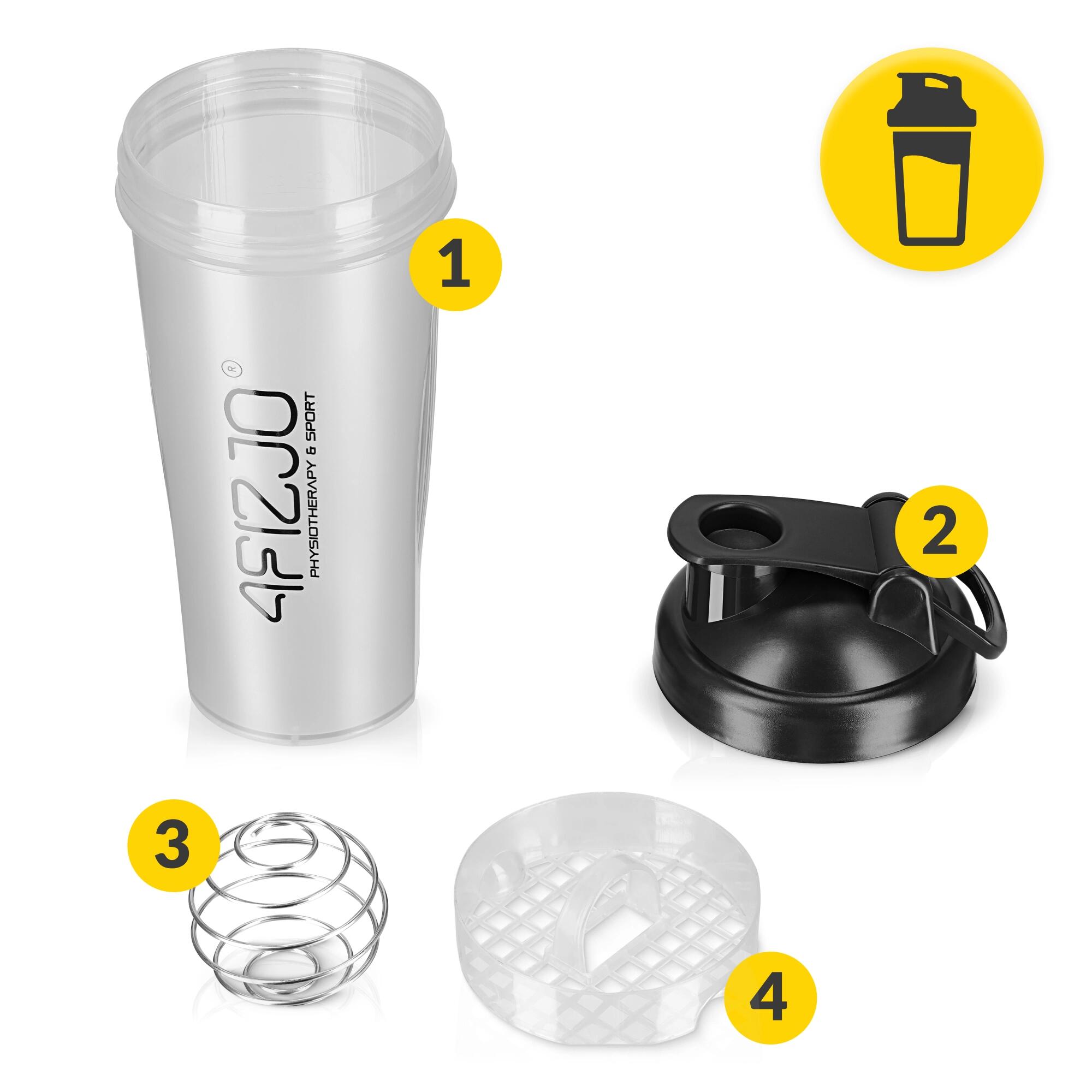 4FIZJO PRO-Sport-Shaker 650 ml – auslaufsicher mit Sieb 4/7