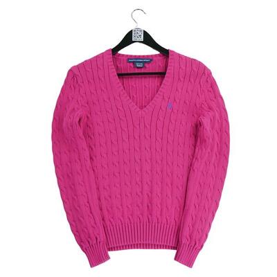 Seconda Mano - Maglione a maglia intrecciata rosa per donna - Stato eccellente
