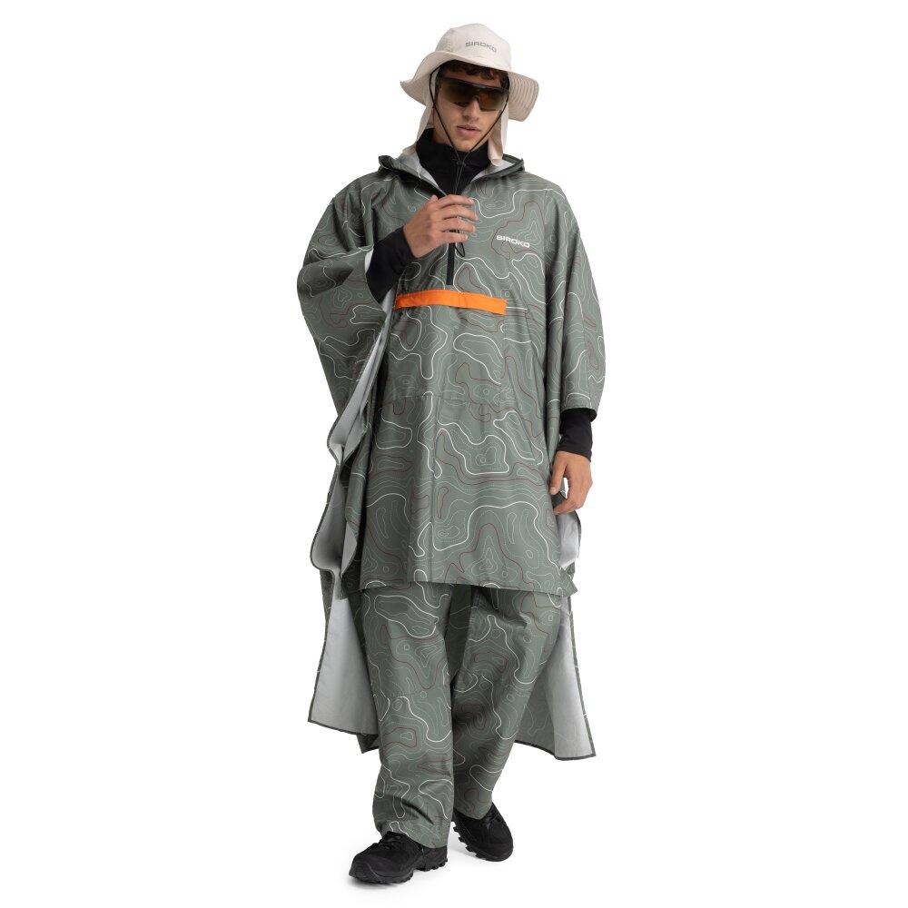 Herren und Damen Wandern Wasserdichte Wander-Regenüberhose Havasu Green Grün 3/6