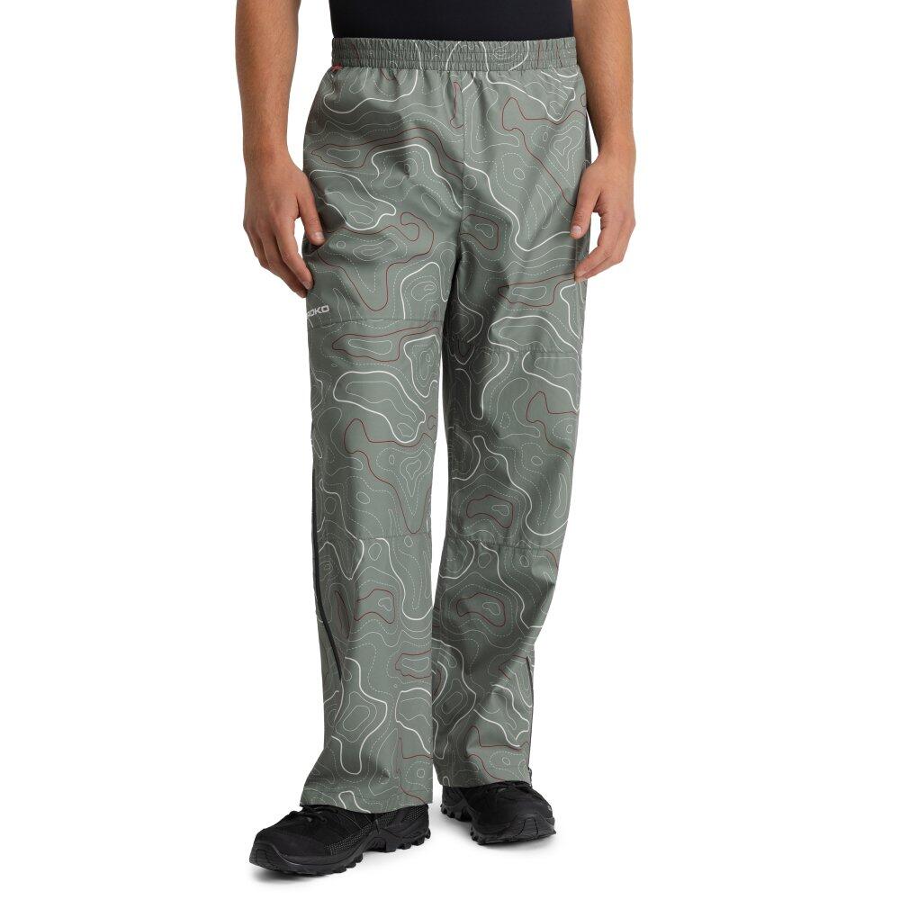 SIROKO Men & Women Hiking waterproof rain overpants Havasu Green Green