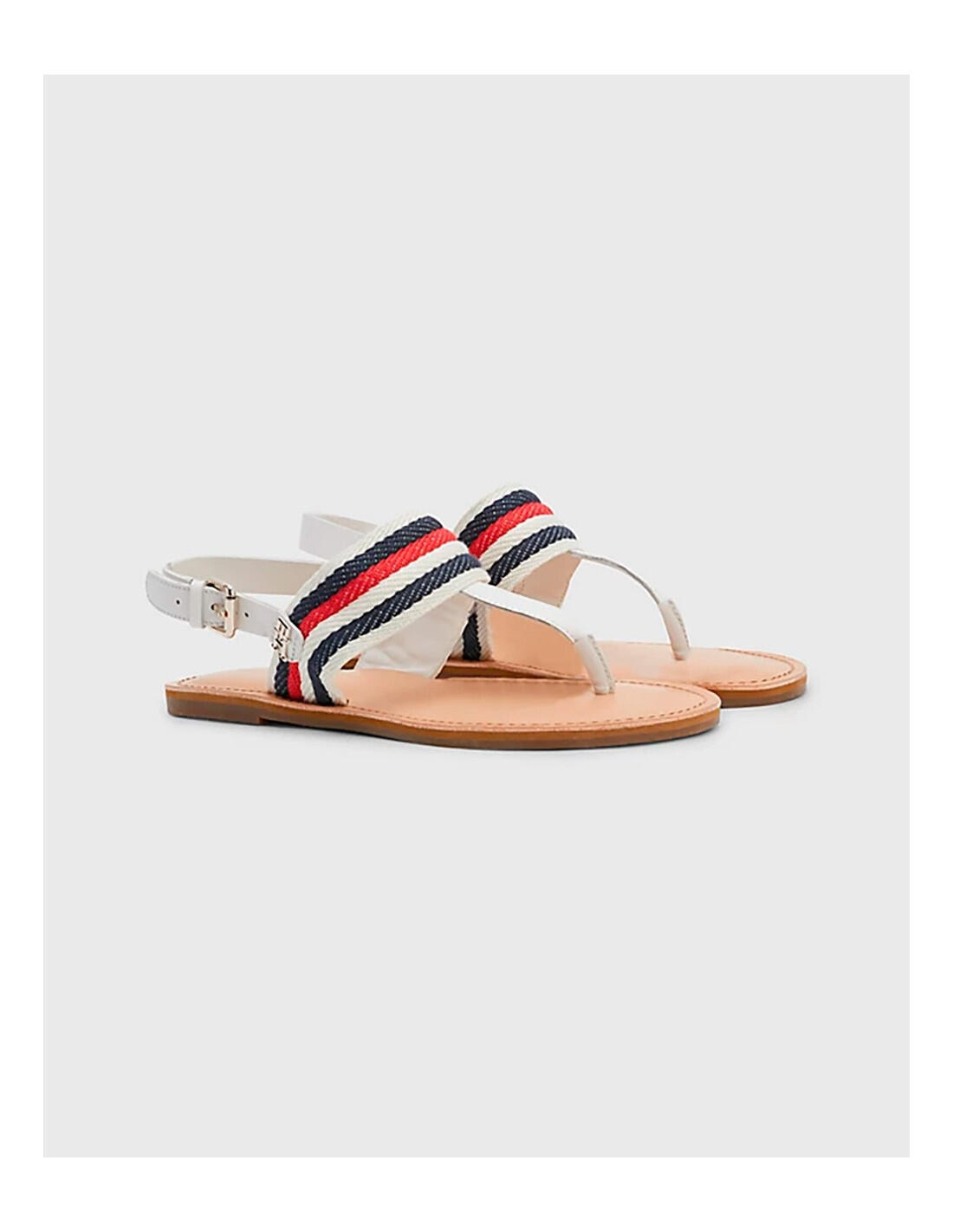 Sandalias Tommy Hilfiger en color YBL-Blanco 3/4