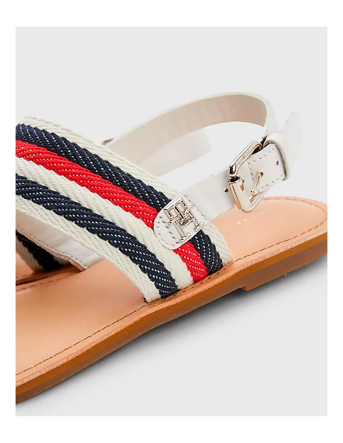 Sandalias Tommy Hilfiger en color YBL-Blanco 4/4