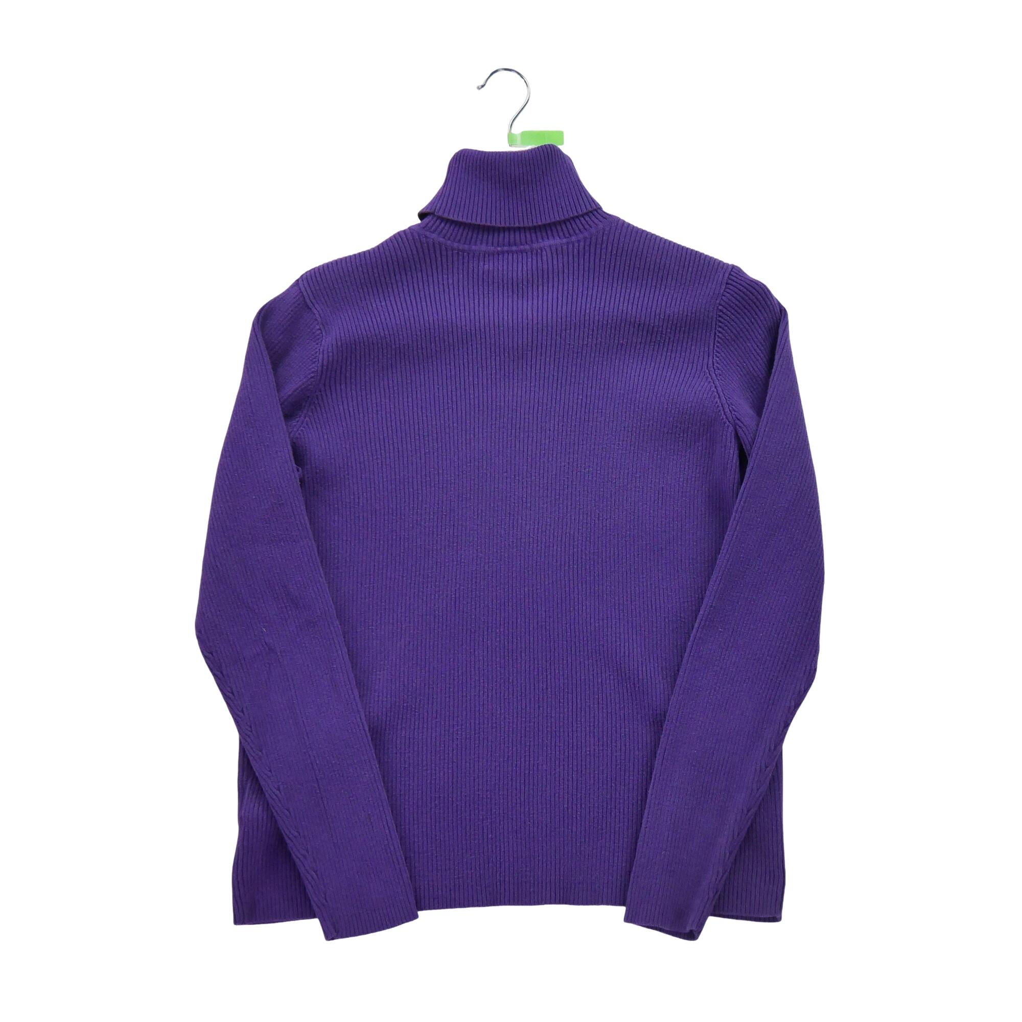 Segunda Vida - Suéter de Gola Alta para Mulher Roxo - Em muito bom estado 2/5