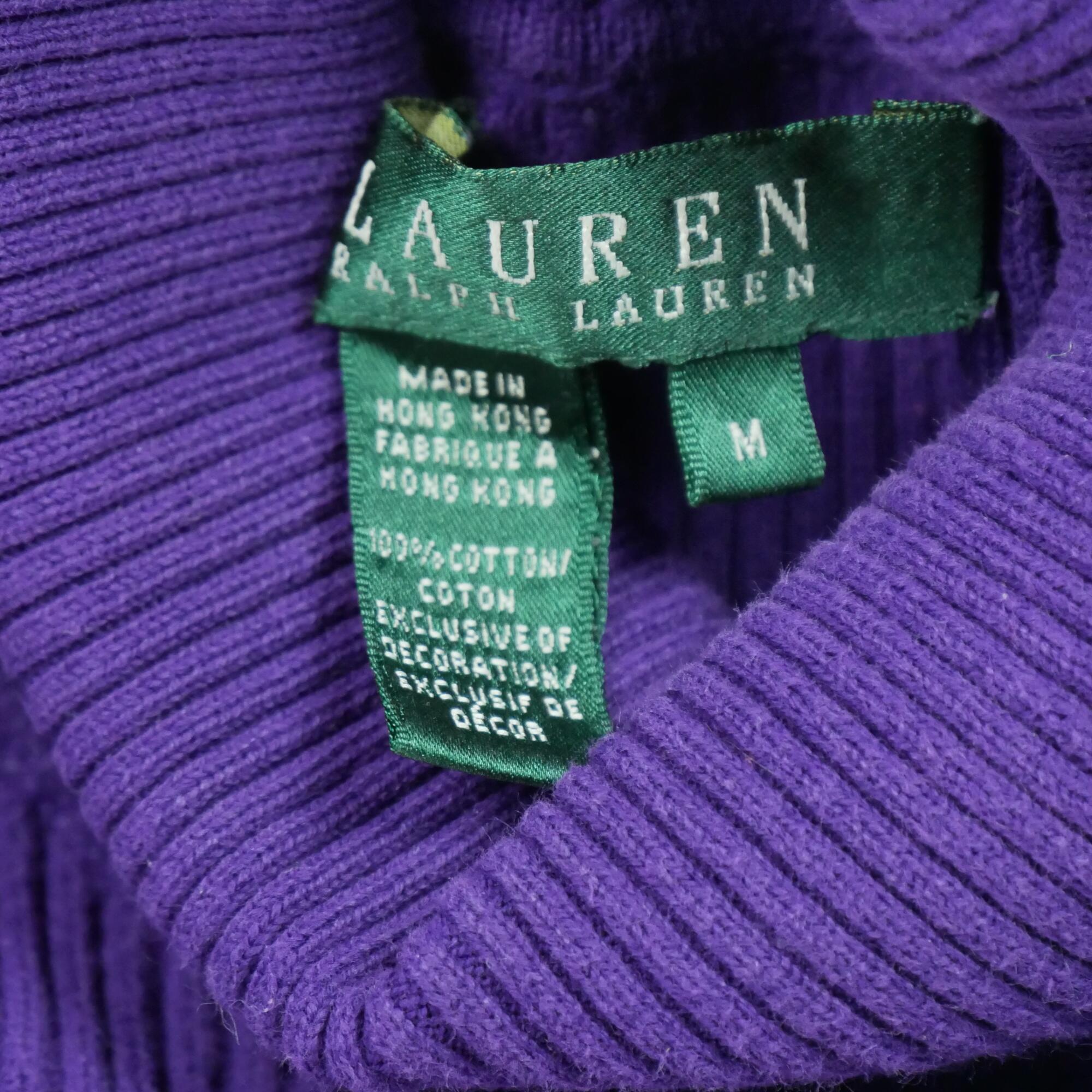 Segunda Vida - Suéter de Gola Alta para Mulher Roxo - Em muito bom estado 5/5