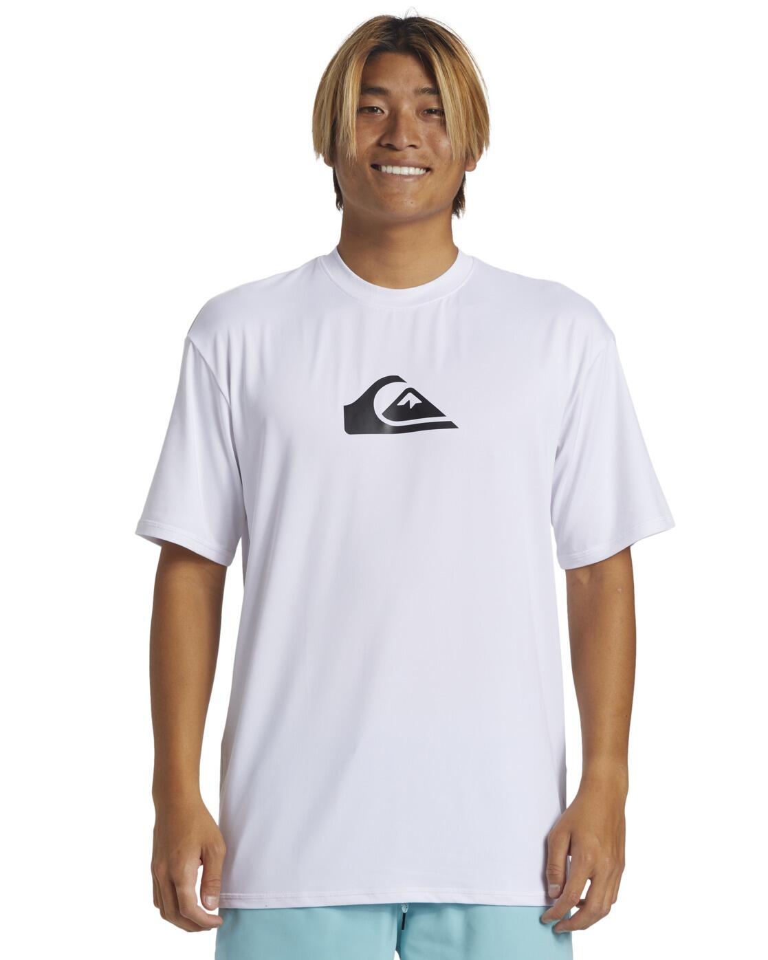 Koszulka surf UPF 50 z krótkim rękawem dla Mężczyzn EVERYDAY SURF 3/4