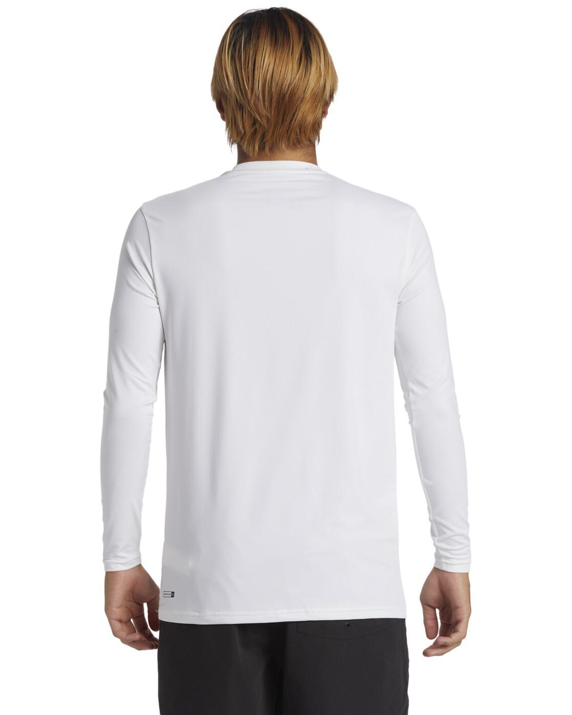 T-shirt de surf à manches longues UPF50 EVERYDAY SURF Blanc Homme 4/4