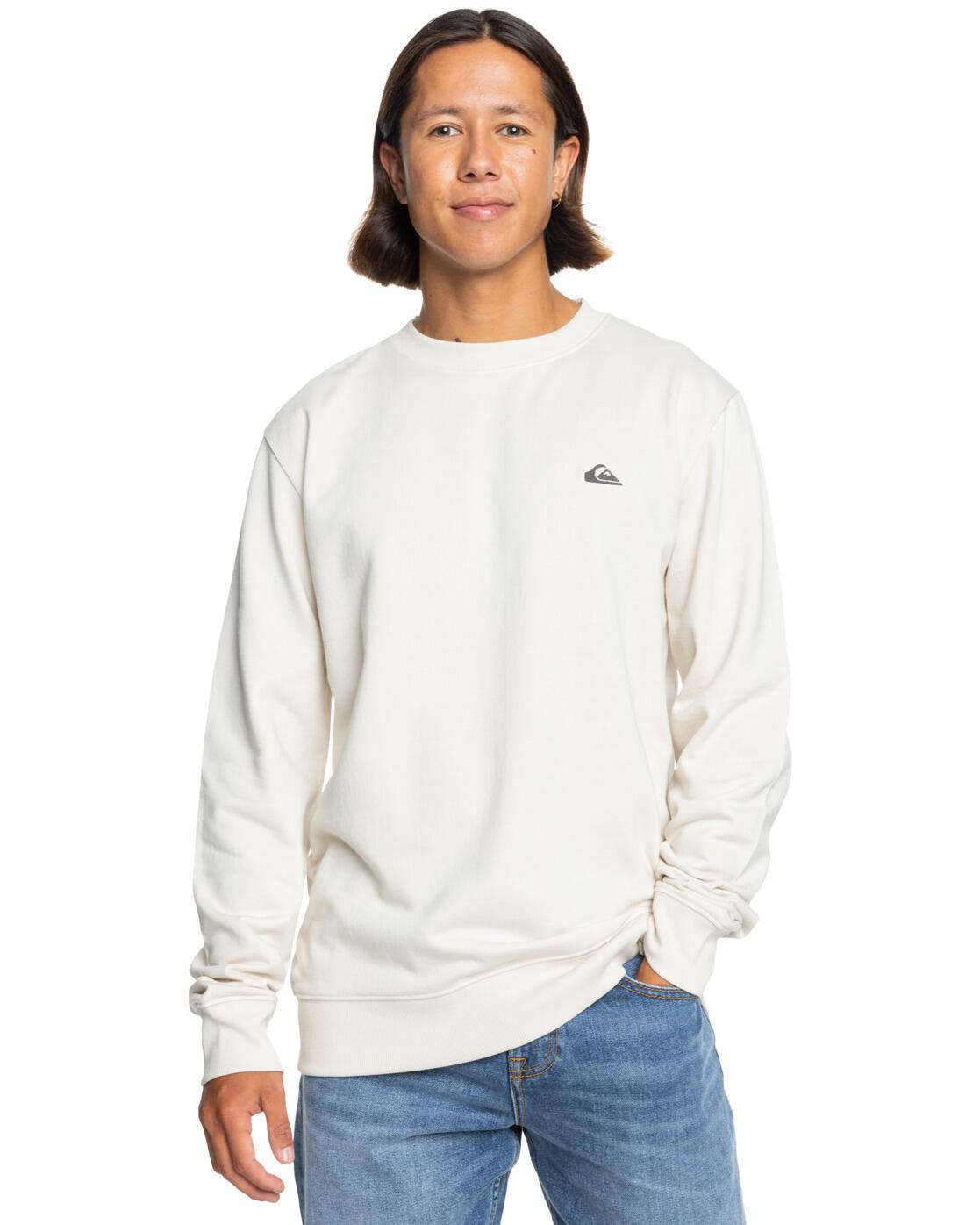 Sweat à capuche BASIC Blanc Homme 3/5