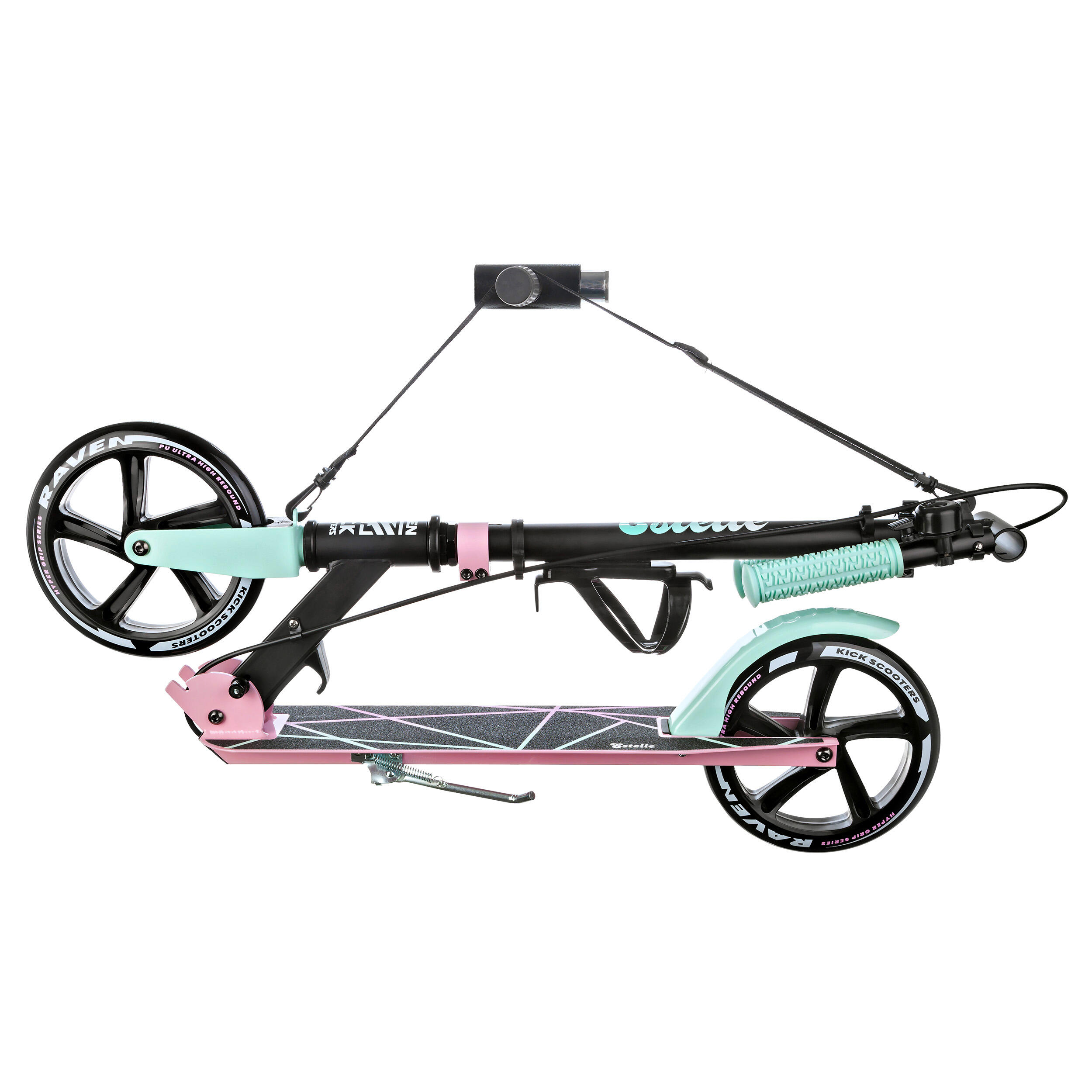 Trottinette pliante Raven Estelle 200mm avec frein et sonnette 2/7