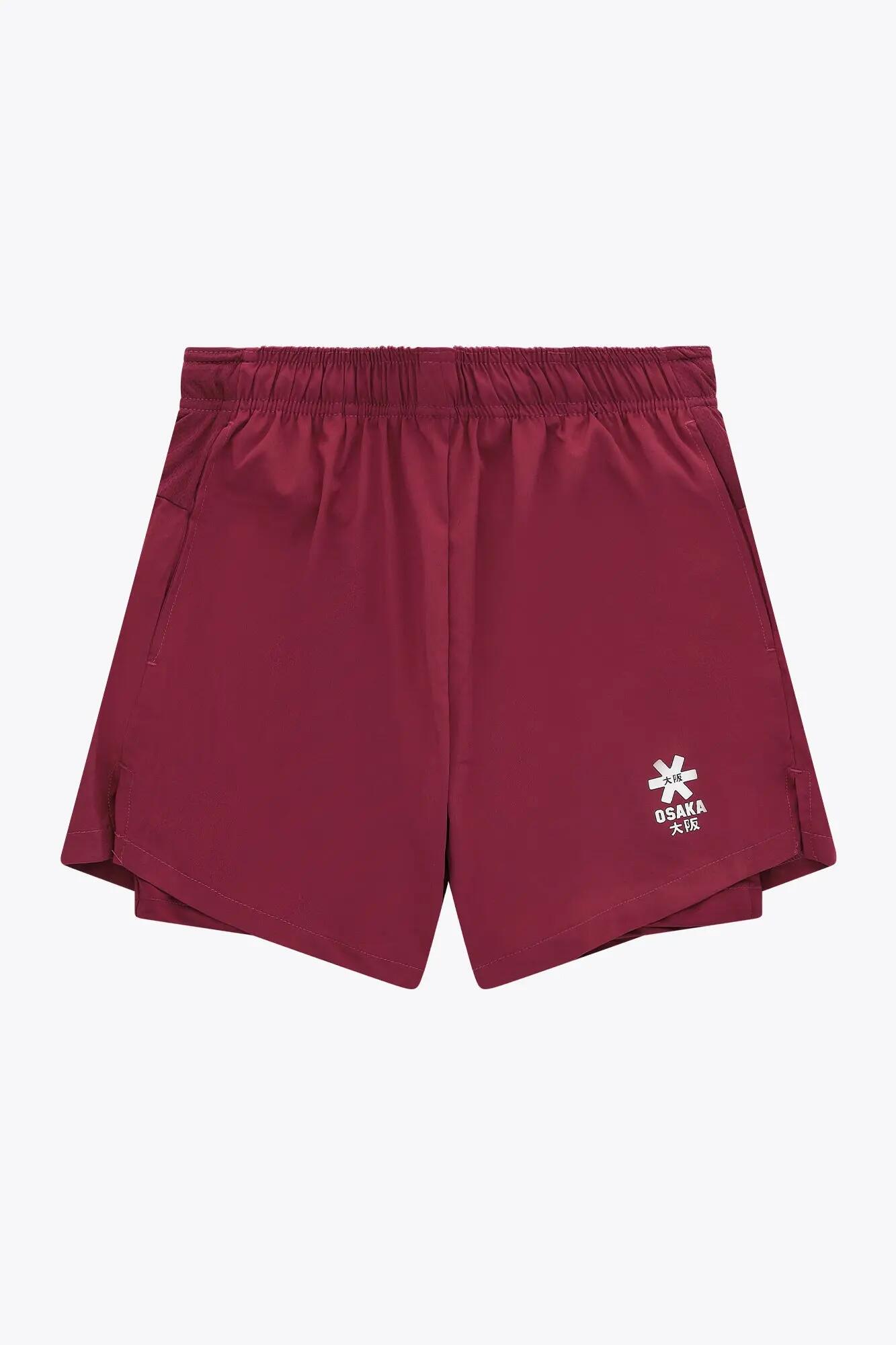 Pantalones cortos Osaka 2 en 1 para hombre | Burdeos 2/5