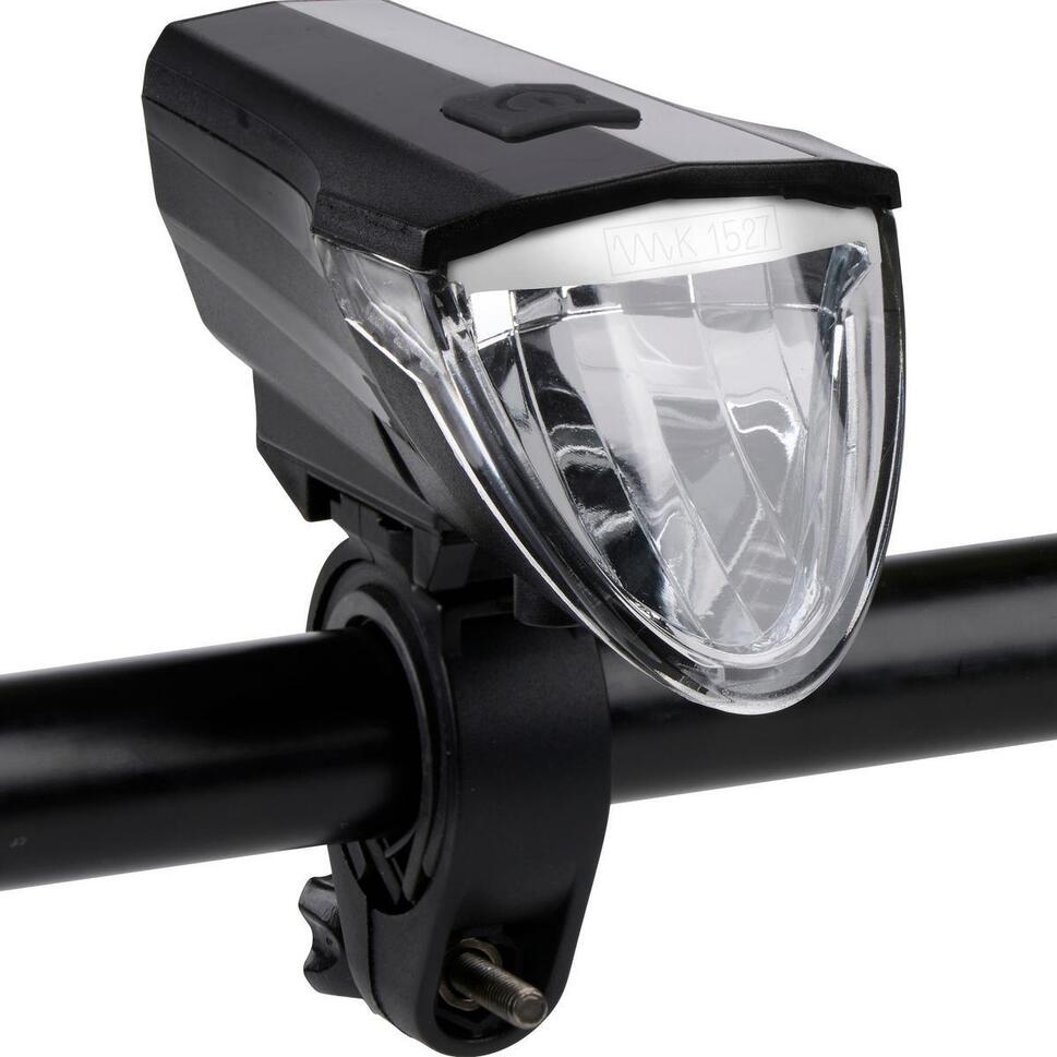 Lampka rowerowa LED Dunlop przednia 3 tryby świecenia na baterie