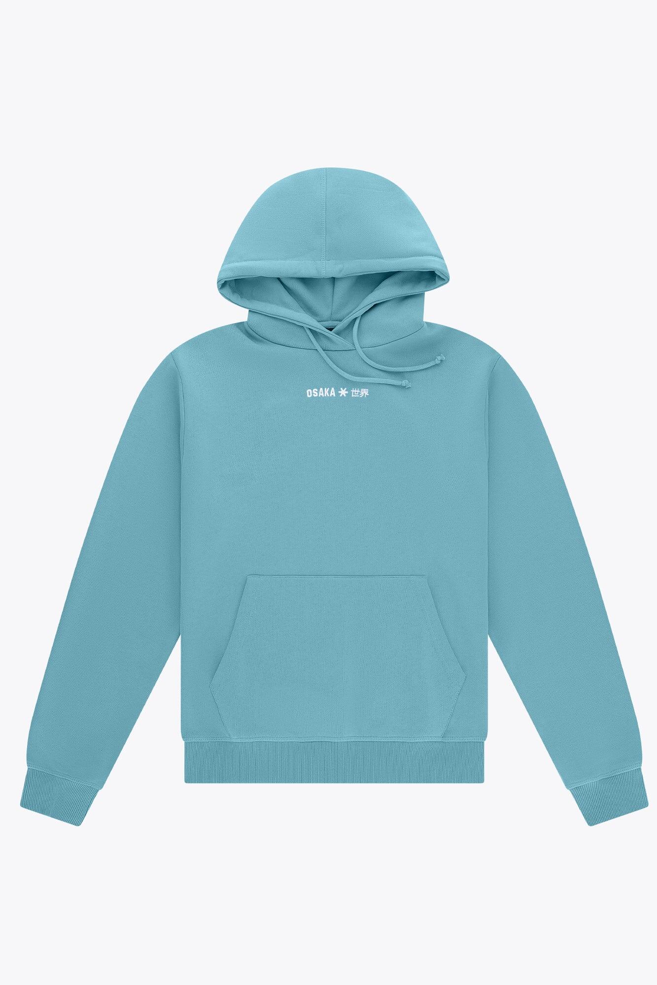 Sweat à capuche unisexe Signature Osaka | Bleu Caroline 1/6