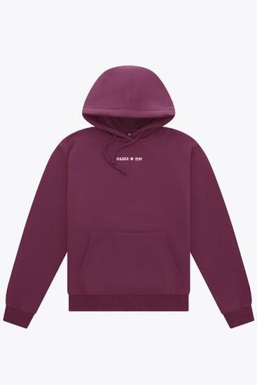 Sweat à capuche unisexe Osaka Signature | Laque cerise
