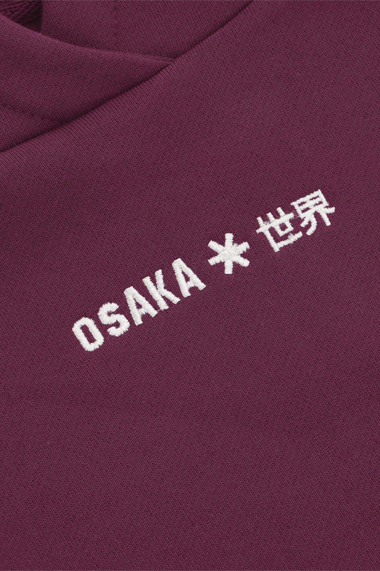 Sweat à capuche unisexe Osaka Signature | Laque cerise 6/6