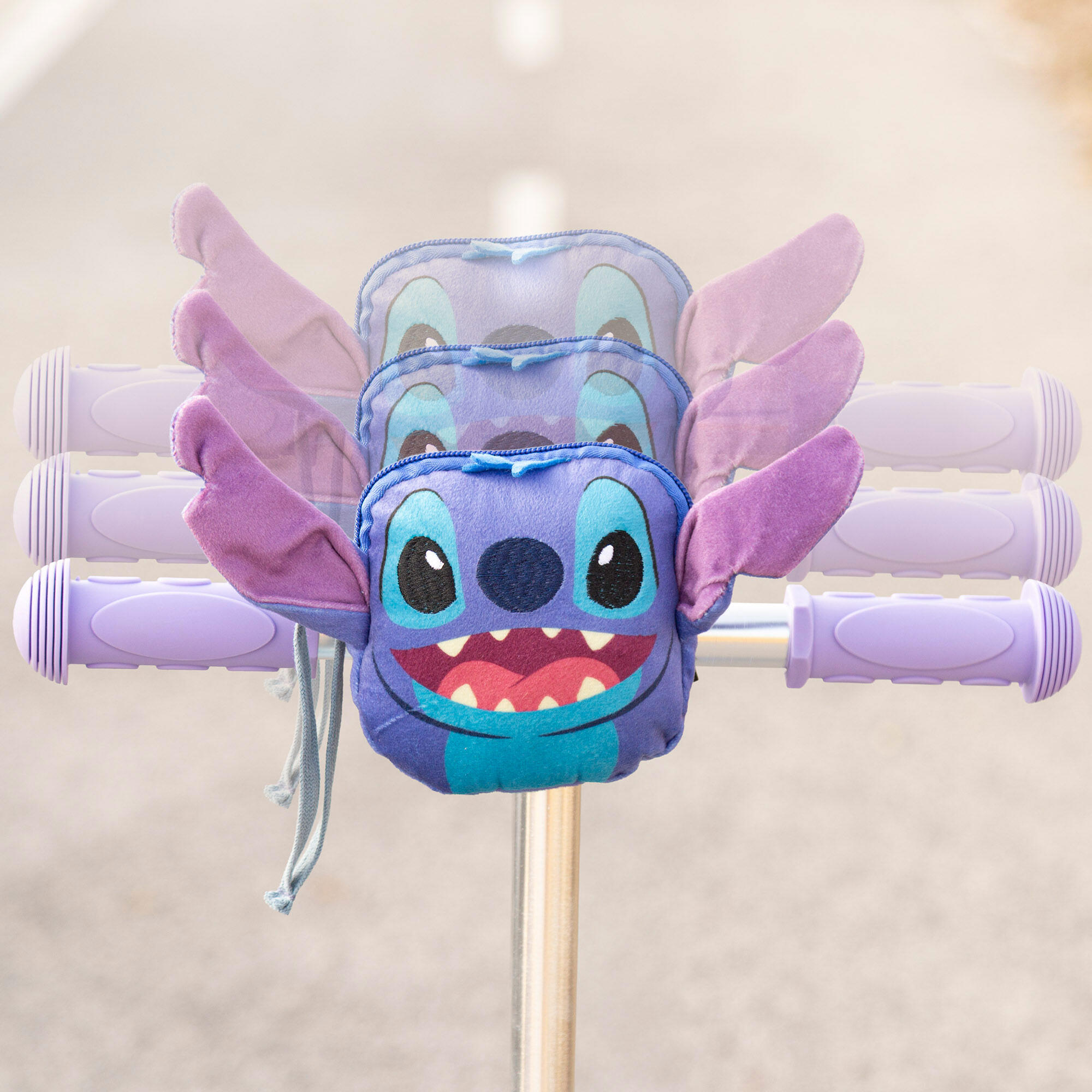 Stitch Patinete infantil de 3 rodas com bolso frontal 3/7