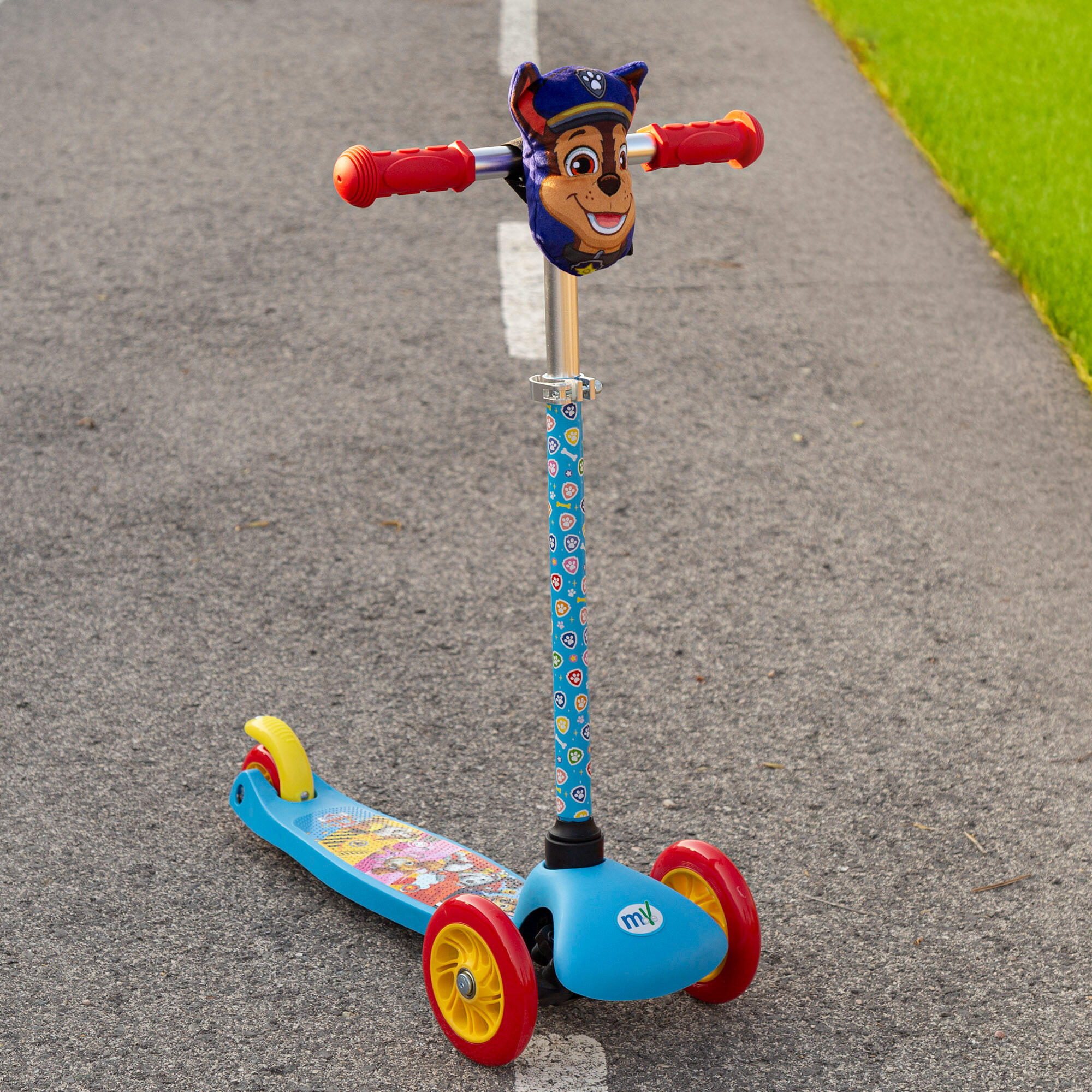 Paw Patrol Patinete infantil de 3 rodas Chase com bolso frontal 2/7