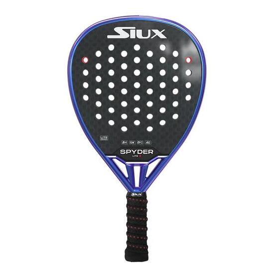 Siux - Raquette de Padel Spyder Lite 3 Hard niveau avancé forme diamant.