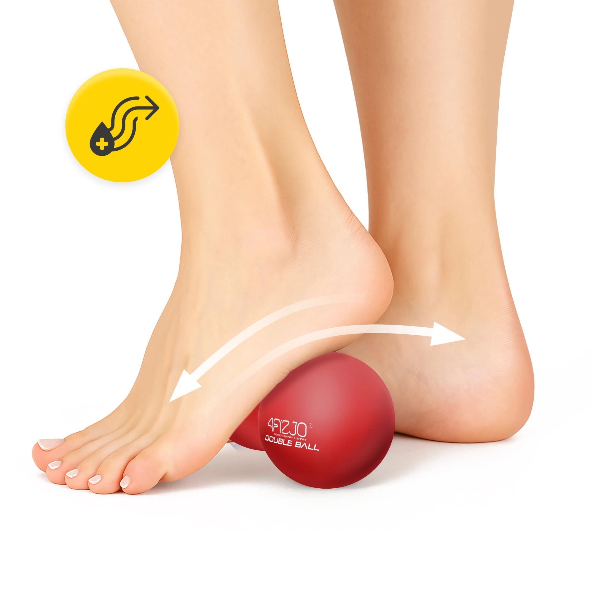 Doppelte Massageball für Punktmassage 4FIZJO LACROSSE 3/7