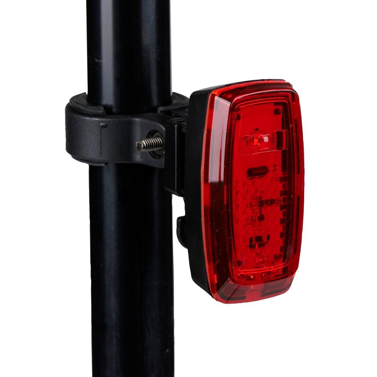 Lampka rowerowa Dunlop na tył LED na baterie 3/4