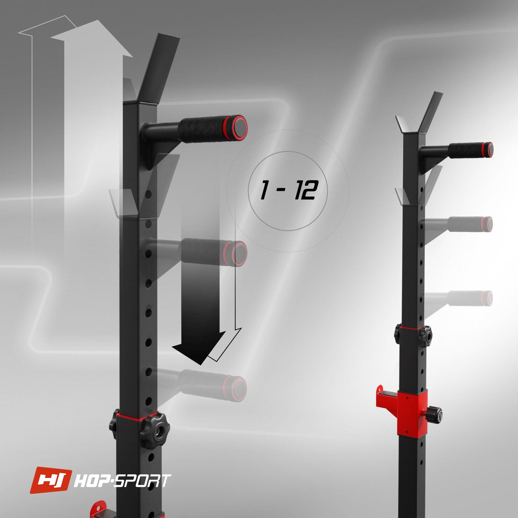 Stojak pod sztangę Hop-Sport HS-1004L z asekuracją