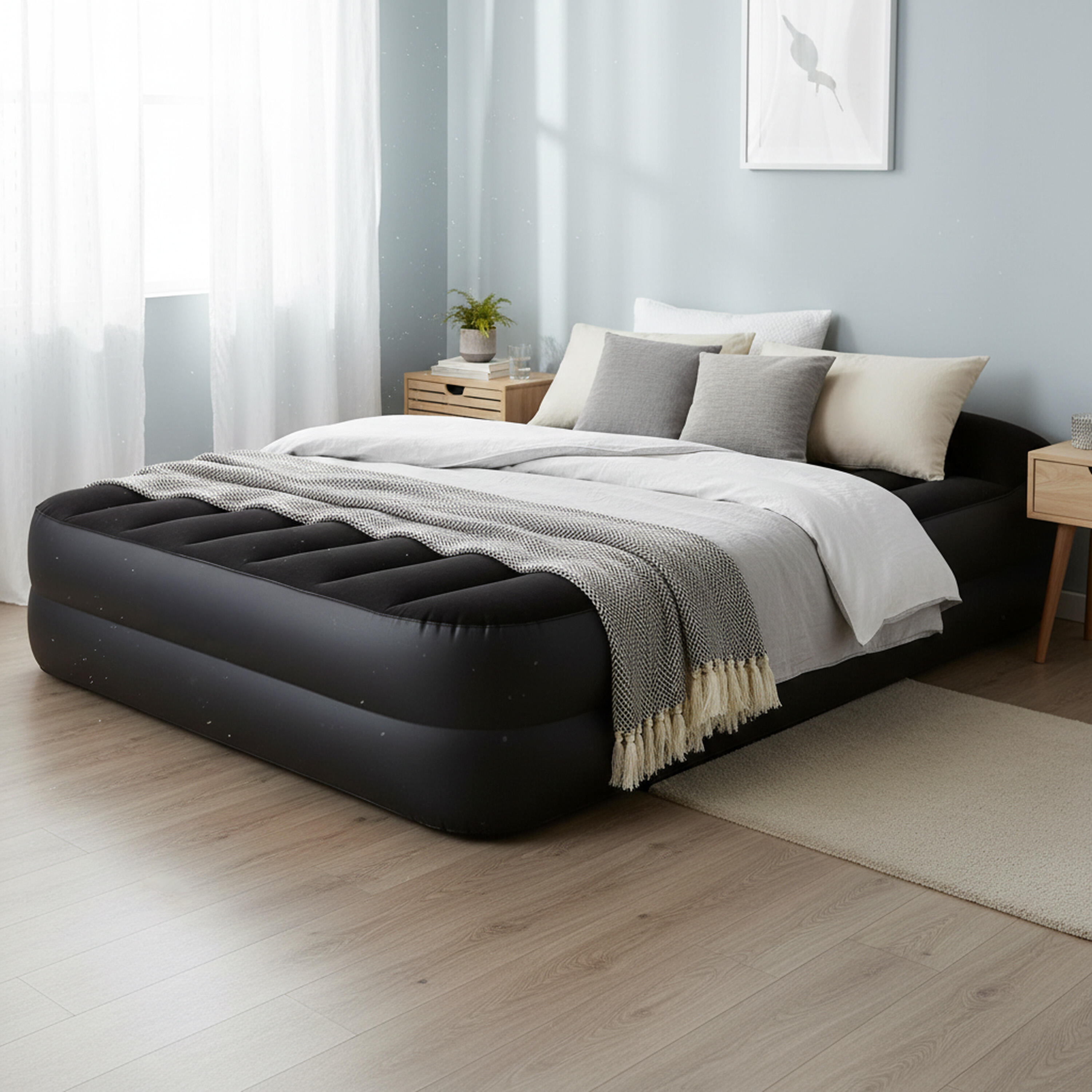 Selbstaufblasbares Luftbett / Campingmatratze 203 x 152 x 46 cm 3/7