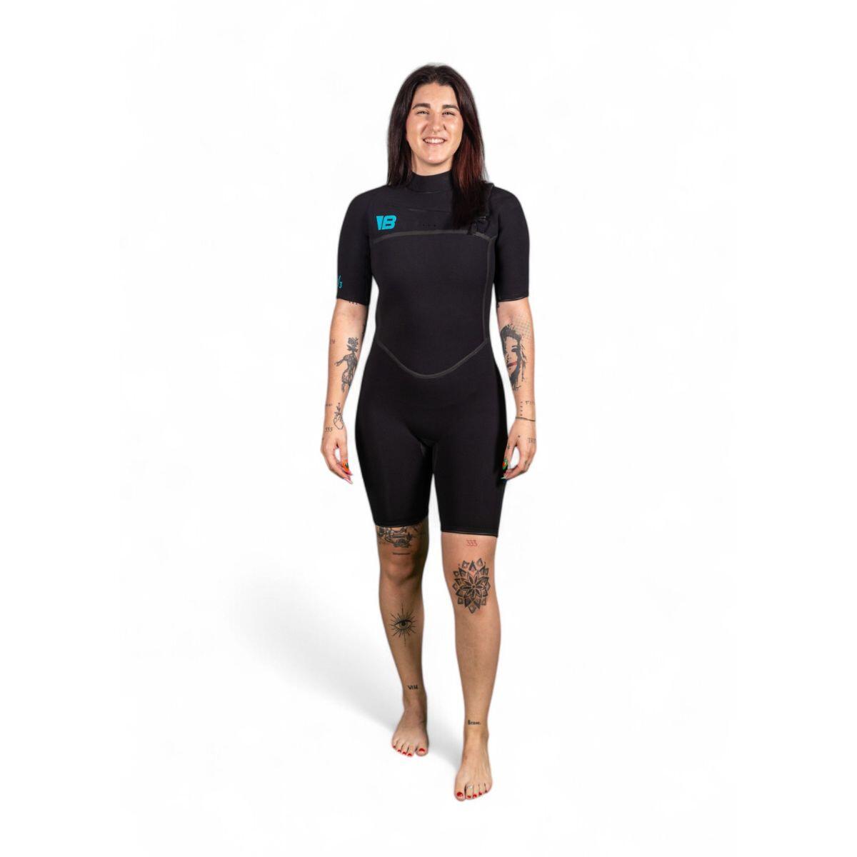 BEHUMAX Fato de mergulho curto Behumax Ocean Be Wave para mulher XL