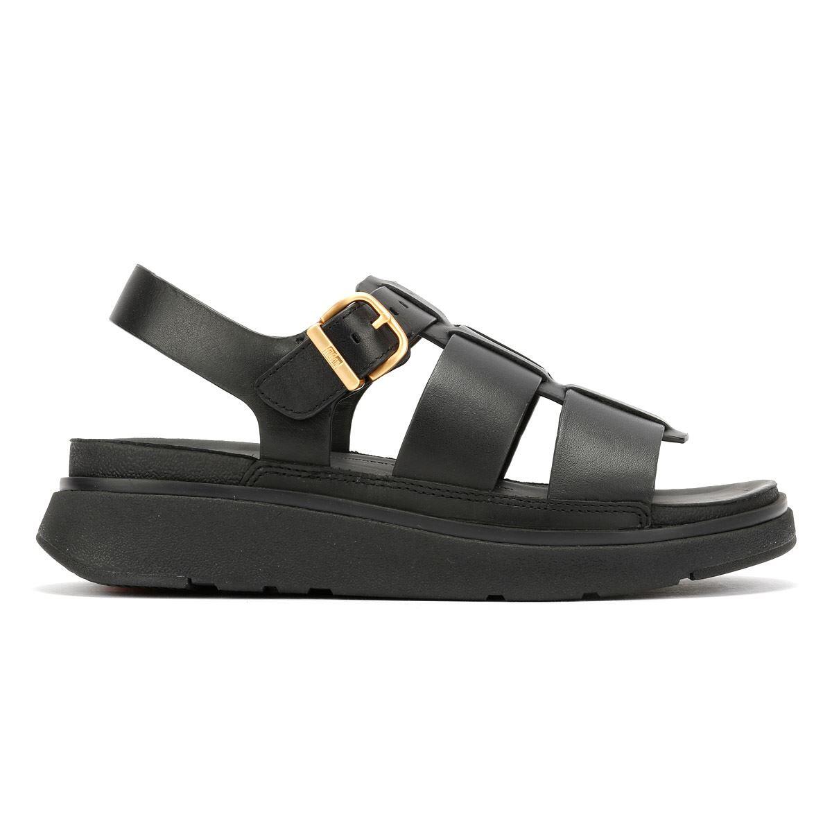 FitFlop FitFlop Gen-FF Leather Fisherman Sandals  GEHEEL ZWART 42 5/7