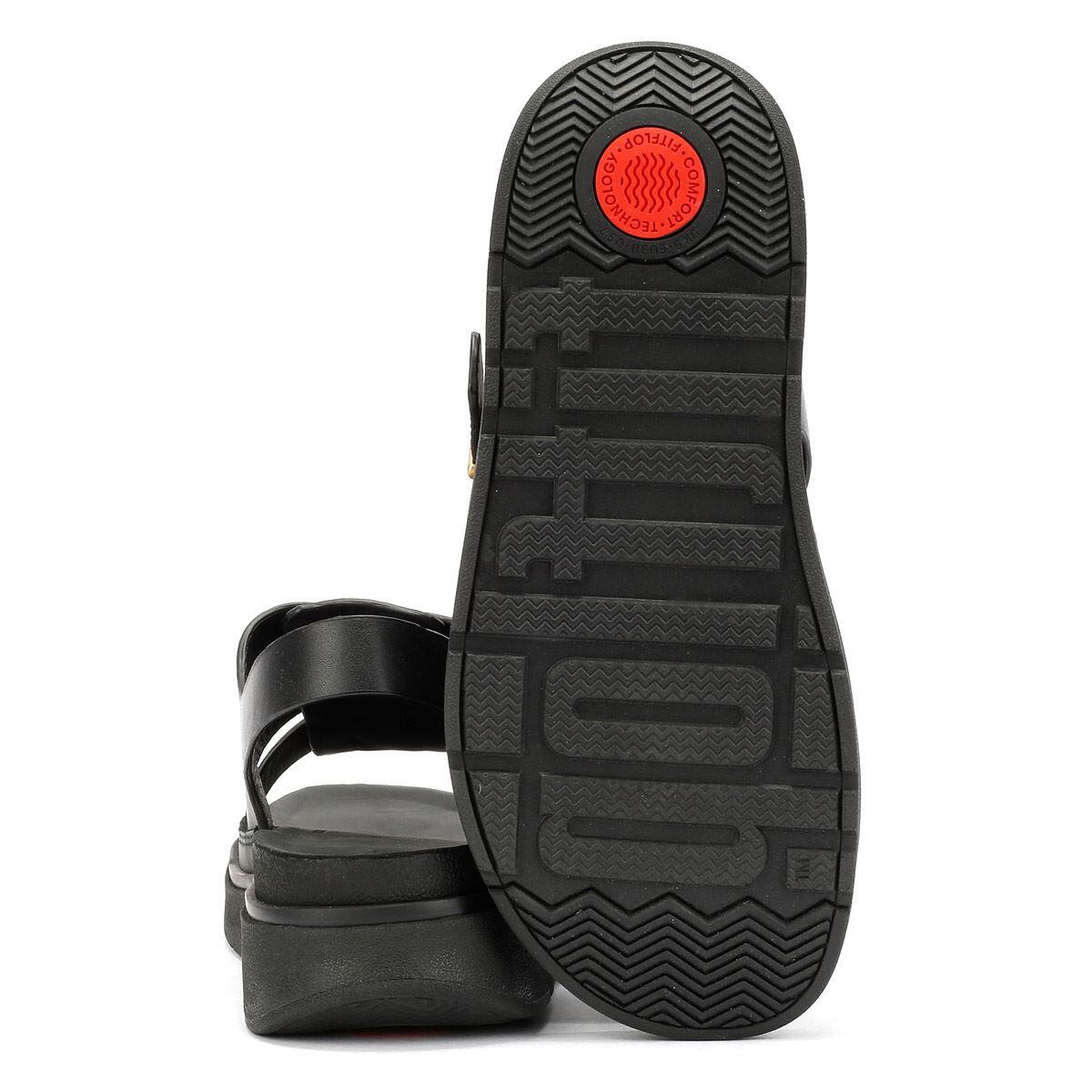 FitFlop FitFlop Gen-FF Leather Fisherman Sandals  GEHEEL ZWART 42 4/7
