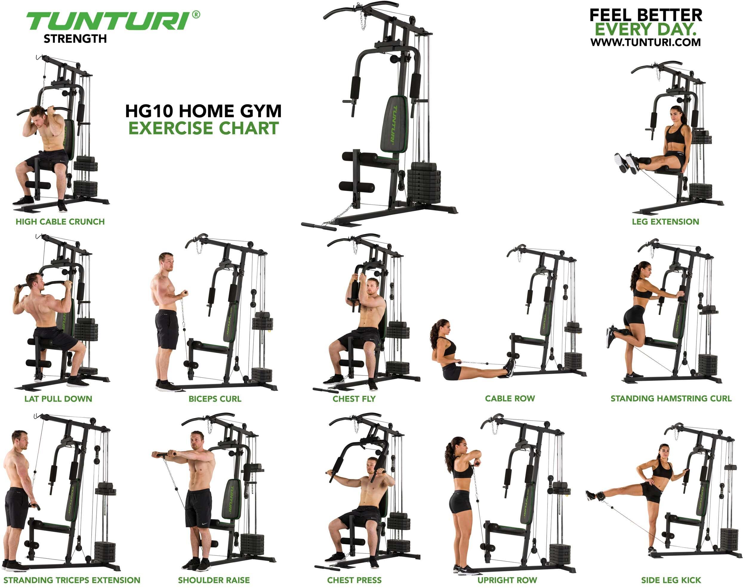 Station de musculation - Home Gym compact 45 kg - HG10 3/8