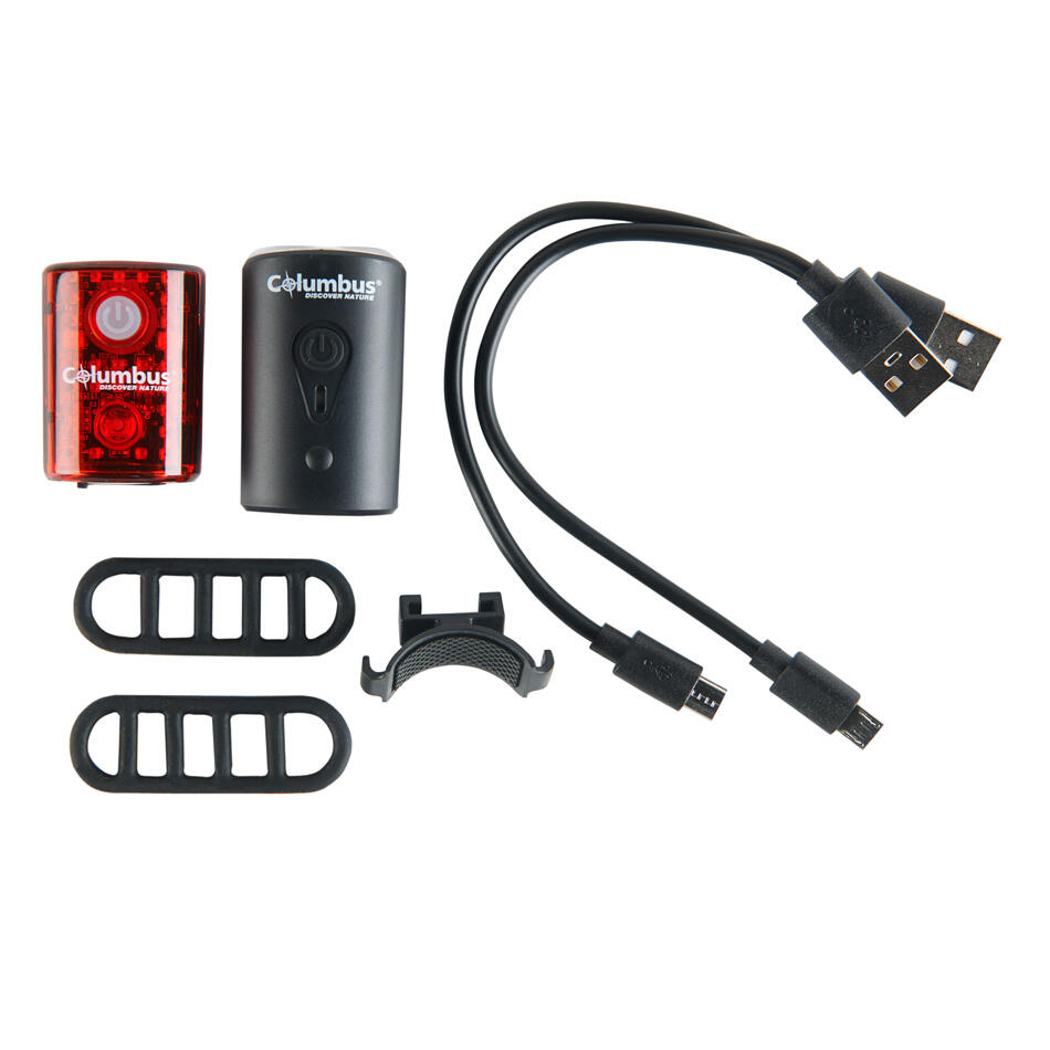 Set de Lumières Pour le Vélo Avant et Arrière Columbus 4/4