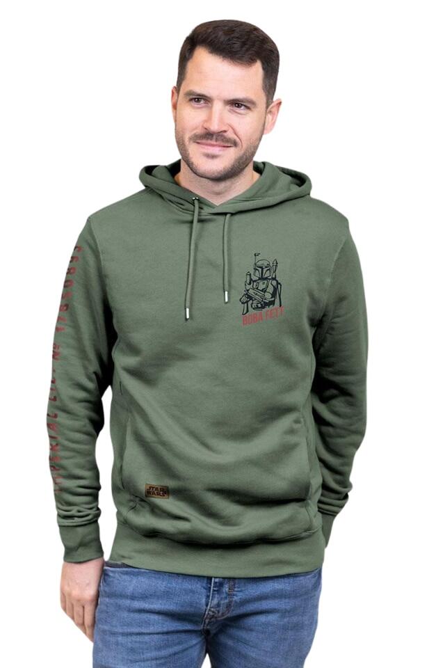 Sudadera con Capucha Hombre The Mandalorian Verde oscuro 4/4