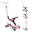 Trotineta Globber Go-Up 3 in 1 Active, Eco, rotire 360, roz pal