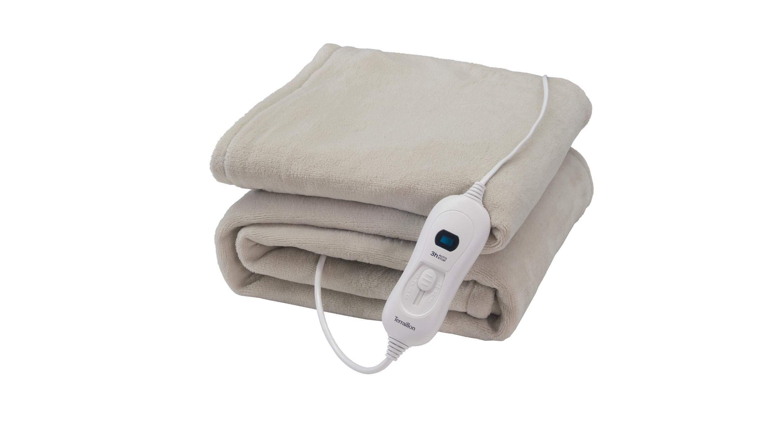 Couverture Chauffante électrique 130x180 Cm - Polaire, 9 Températures, Minuterie 5h, Lavable - Pour Canapé, Lit, Bureau