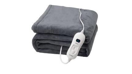 Couverture chauffante électrique COZY Anthracite- 160x120 - Corail Polaire